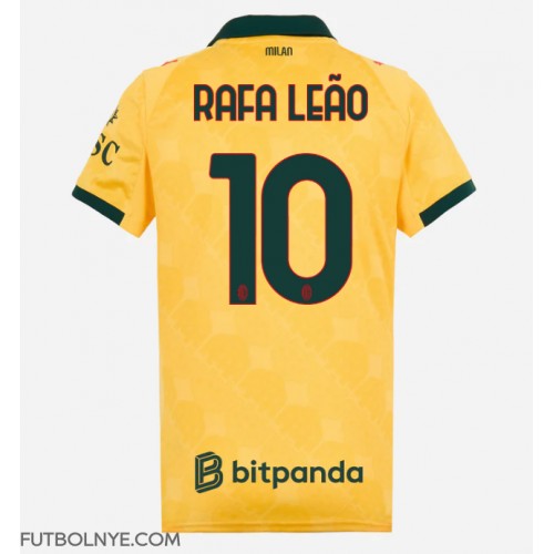 Camiseta AC Milan Rafael Leao #10 Tercera Equipación para mujer 2025-26 manga corta